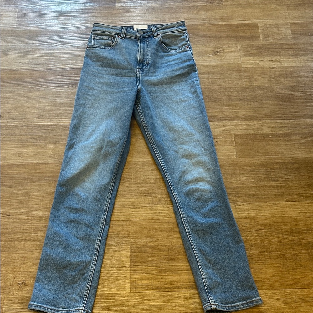 Ezra Super Stretch High Rise Straight Jeans